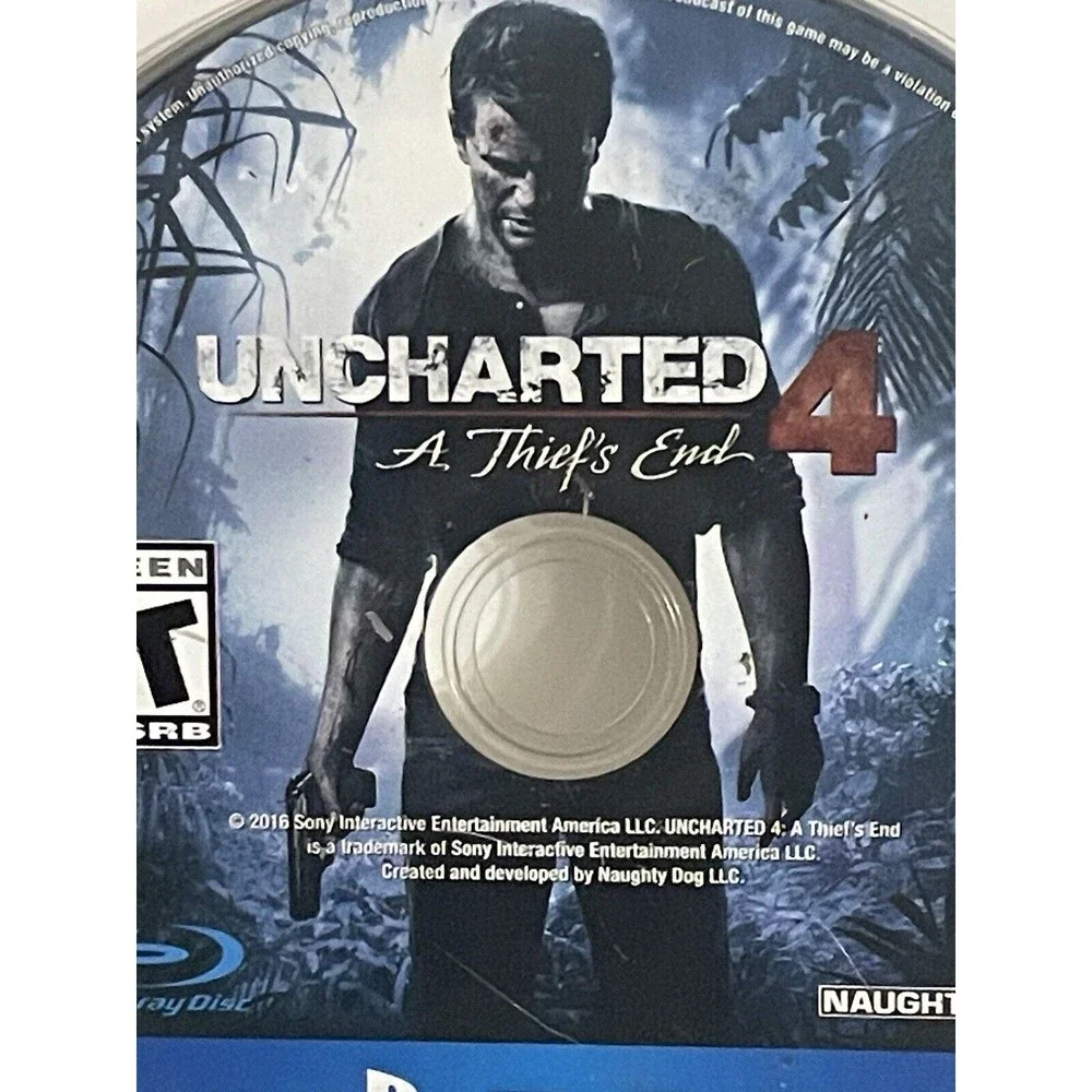Uncharted 4: A Thief's End (PS4 PlayStation 4) Disc Only Tested